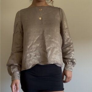 Vintage designer Metallic Women's blouse